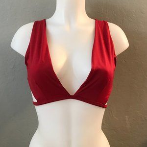 NWOT - Khongboon - Red Bikini Top - L